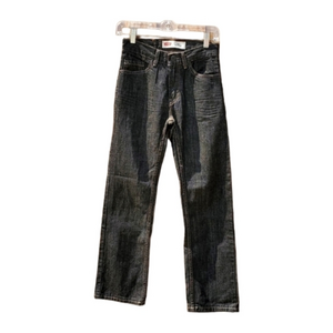 Levis 505 12 Slim Cotton‎ Straight Leg Black Jeans Size 24/26